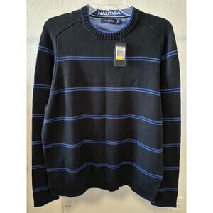 Nautica Y2K Pullover Sweater Size Medium Blue New